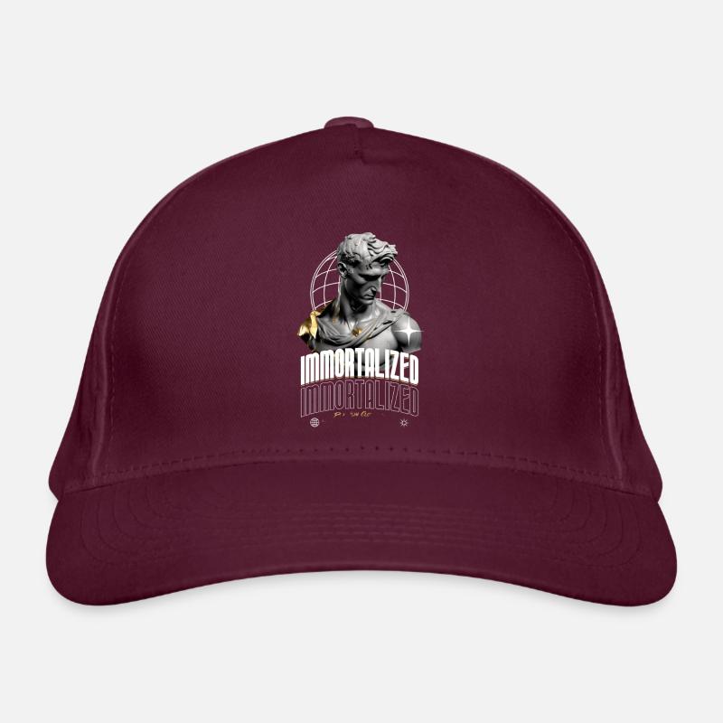 Immortalized Sculpture Globe Organic Baseball Cap