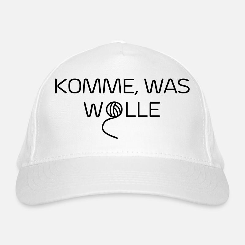 Komme was Wolle Bio-Baseballkappe