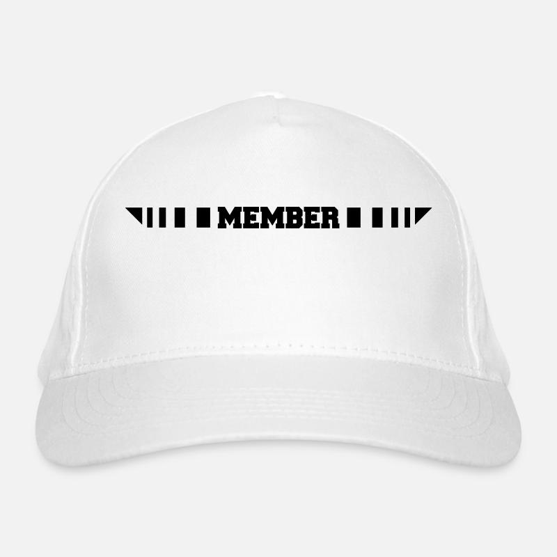Member Logo - Casquette classique bio - blanc