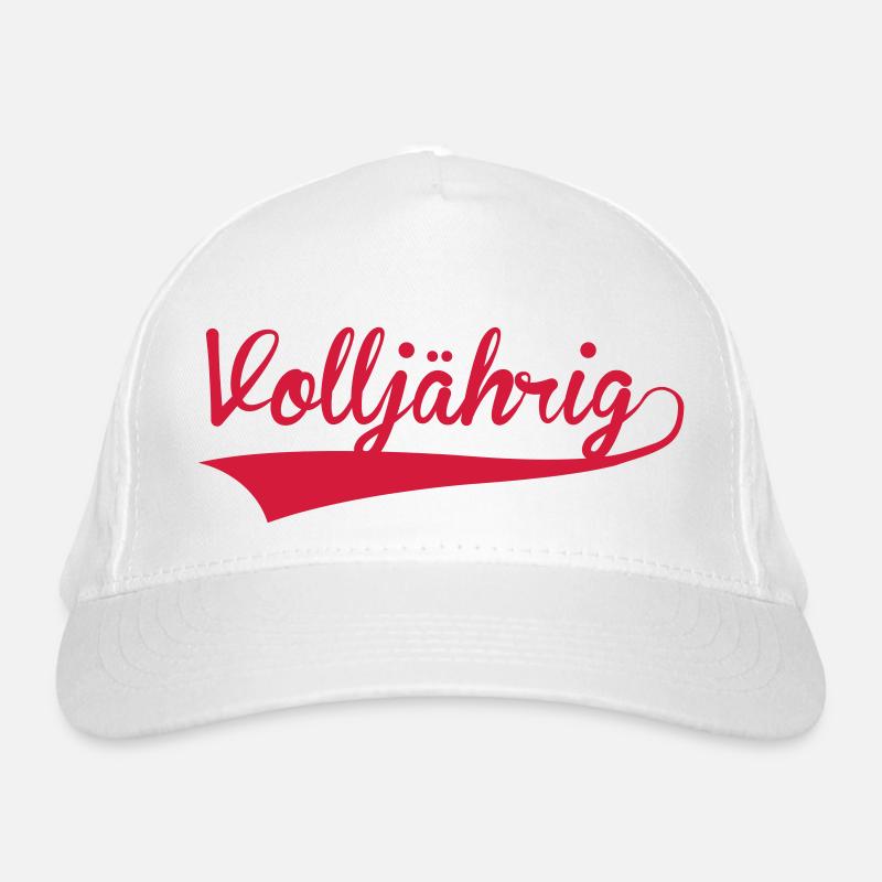 volljährig 18 Bio-Baseballkappe