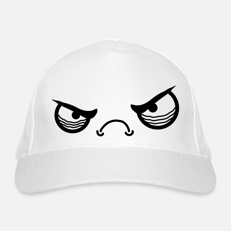 Angry Face Bio-Baseballkappe
