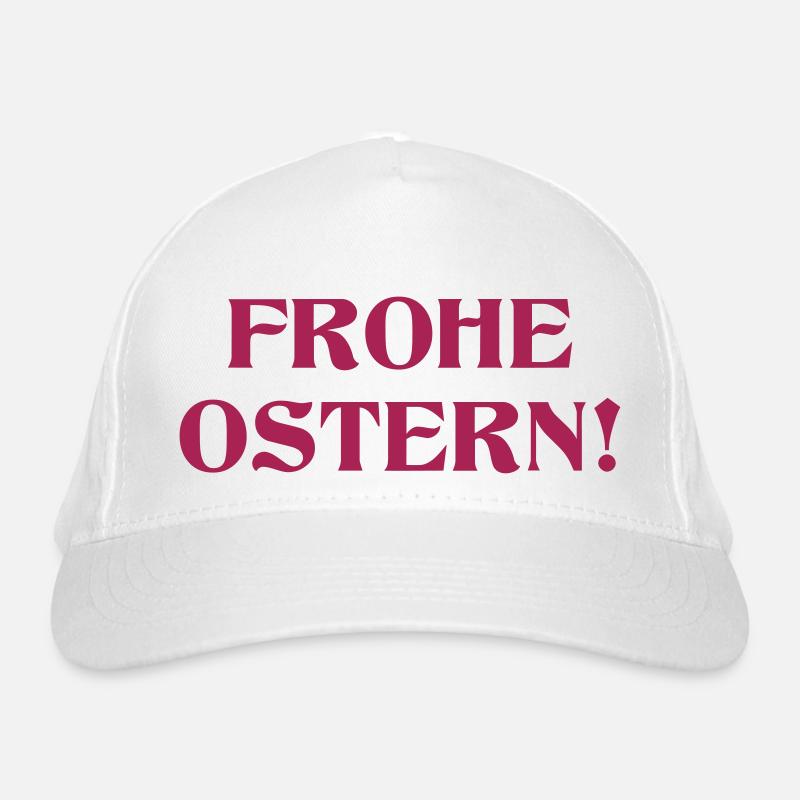 frohe_ostern Bio-Baseballkappe