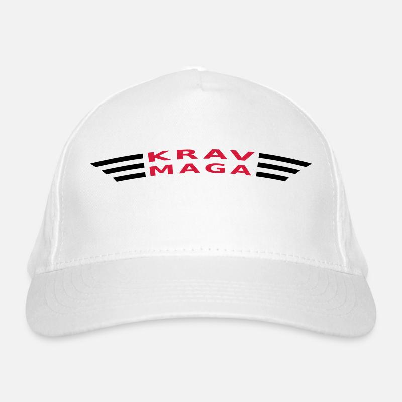 KRAV MAGA courbé - Casquette classique bio - blanc