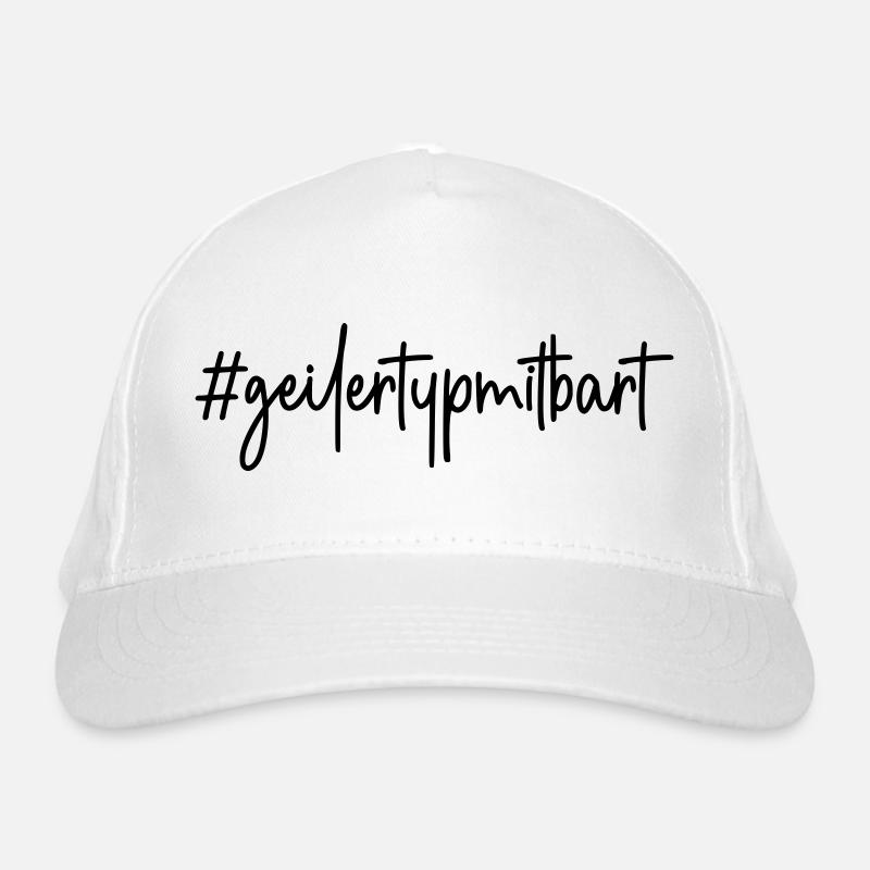 #geilertypmitbart - # geiler Typ mit Bart - Bart Bio-Baseballkappe
