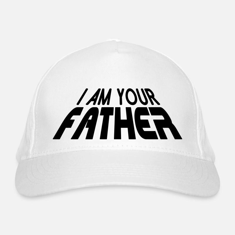 I am your FATHER 3D (1c) - Bio-Baseballkappe - Weiß