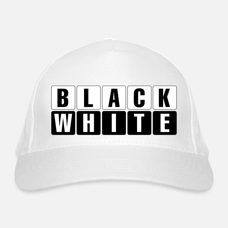 Black and White Bio-Baseballkappe