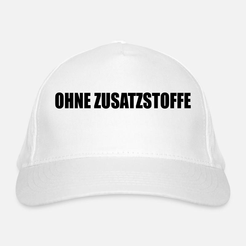ohne zusatzstoffe - Bio-Baseballkappe - Weiß