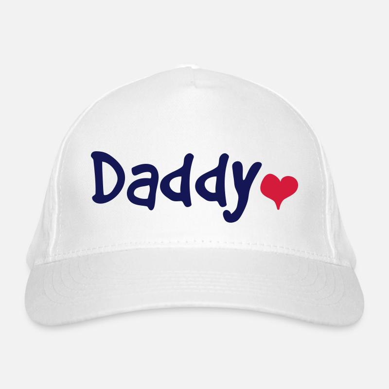 Papa avec le coeur Casquette classique bio