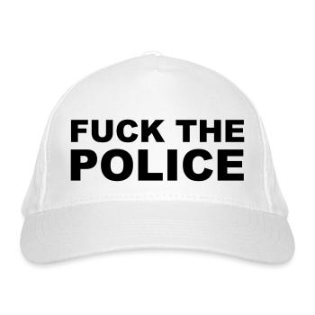 Fuck The Police - Bio-Baseballkappe - Weiß - Vorne