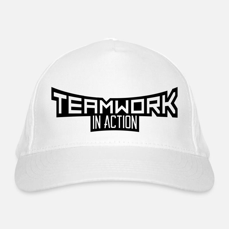 crew teamwork cool design in action logo team work Organic Baseball Cap
