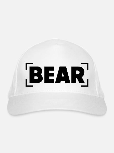 BEAR - Bio-Baseballkappe - Weiß