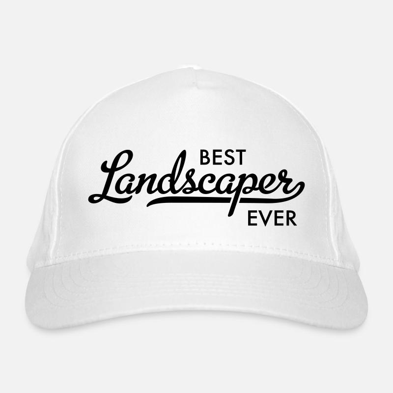 Landschaftsgärtner - Bio-Baseballkappe - Weiß
