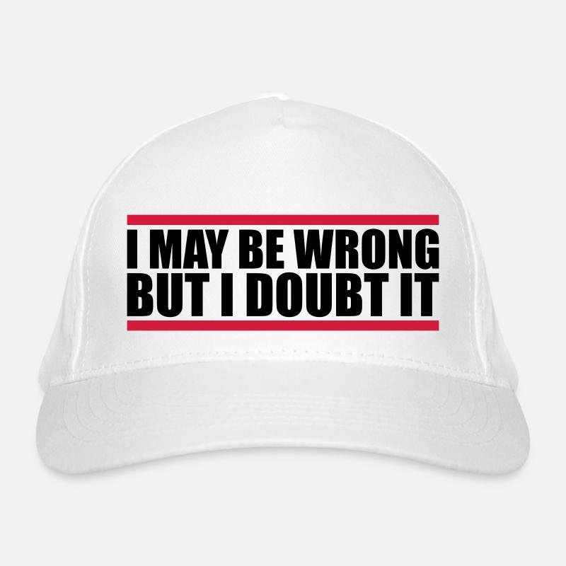 Je peux me tromper Casquette classique bio