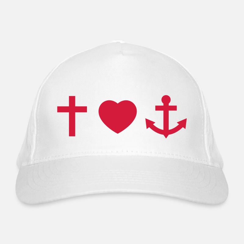 Glaube Liebe Hoffnung Bio-Baseballkappe
