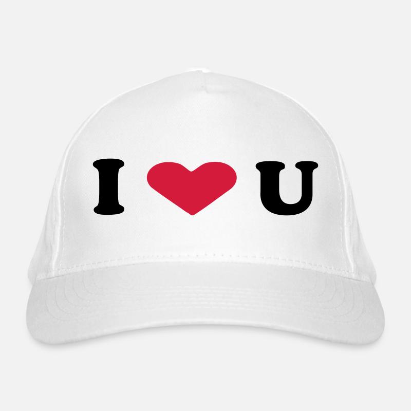 i love u Casquette classique bio