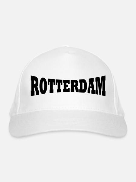 Rotterdam logo - Organic Baseball Cap - white
