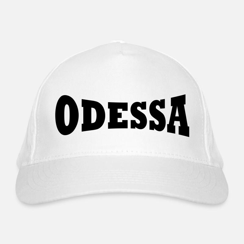 Odessa Schriftzug - Bio-Baseballkappe - Weiß