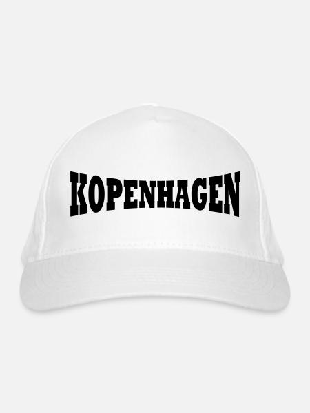 Copenhagen logo - Organic Baseball Cap - white