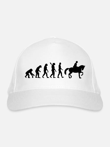 Reiten - Bio-Baseballkappe - Weiß - Vorne