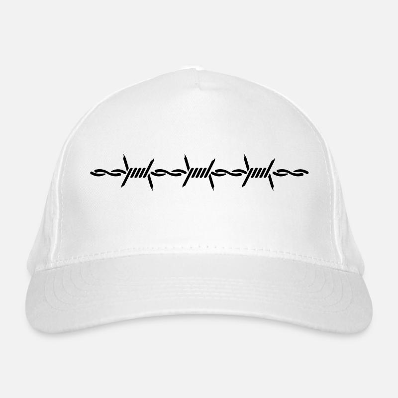 Stacheldraht / barbed wire (1c) Bio-Baseballkappe