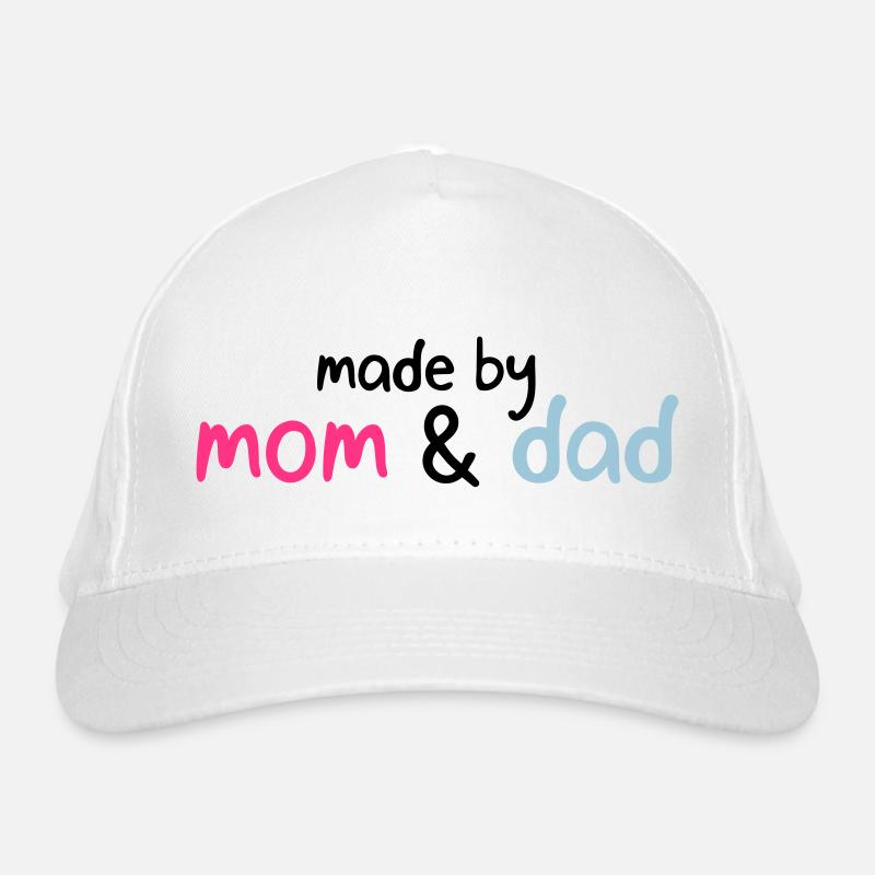 made by mom & dad Bio-Baseballkappe