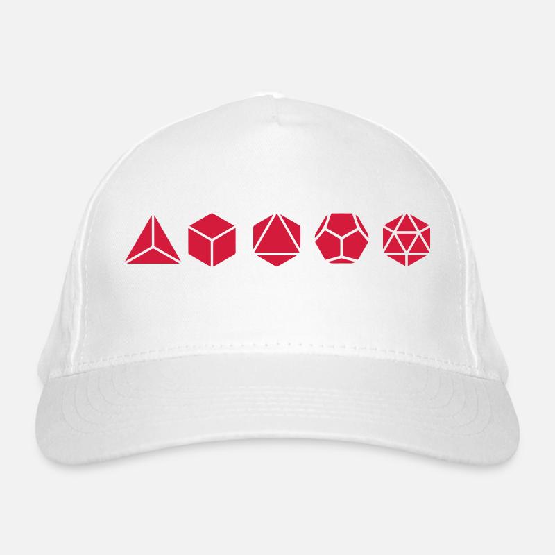 Platonic Solids, Sacred Geometry, Mathematics Organic Baseball Cap
