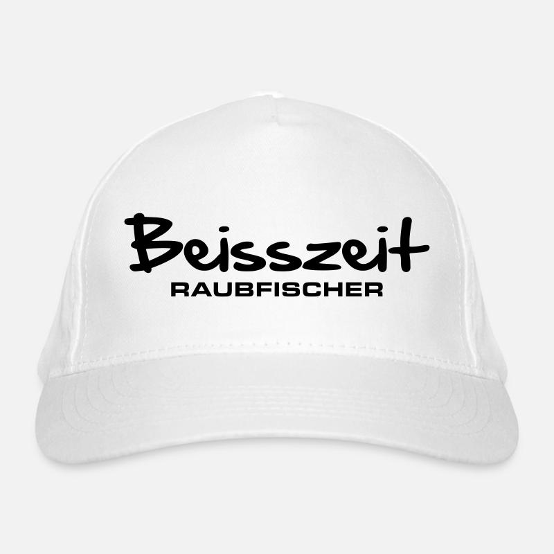 beisszeit_raubfischer Bio-Baseballkappe