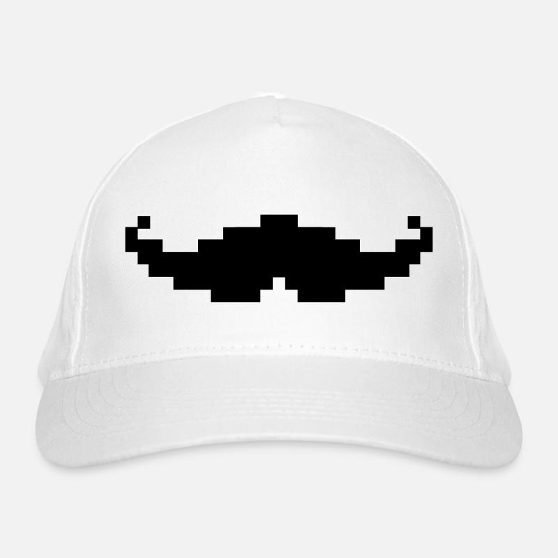 moustache pixel geek Casquette classique bio