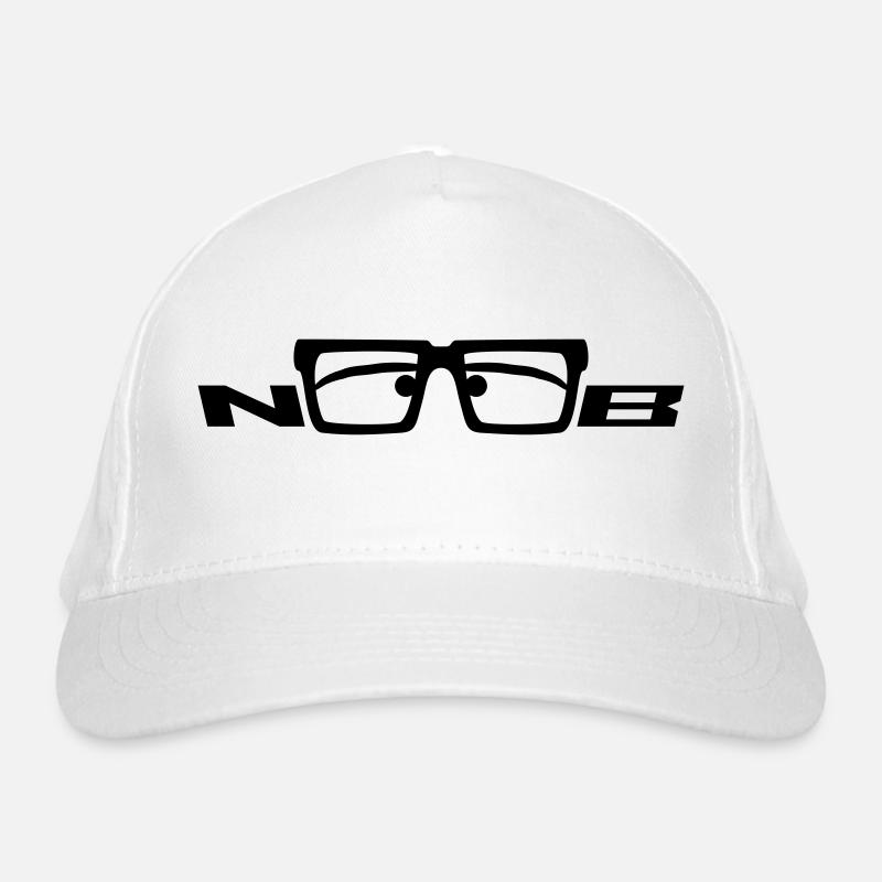 Noob Comic Nerd Glasses Facebook Organic Baseball Cap