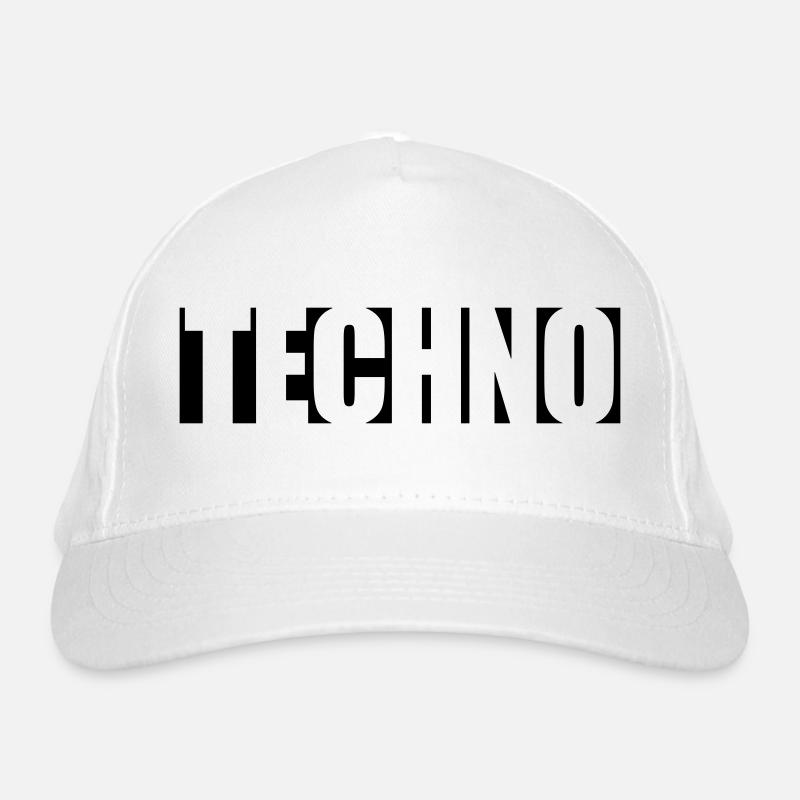 Logo Techno Music Organic Baseball Cap