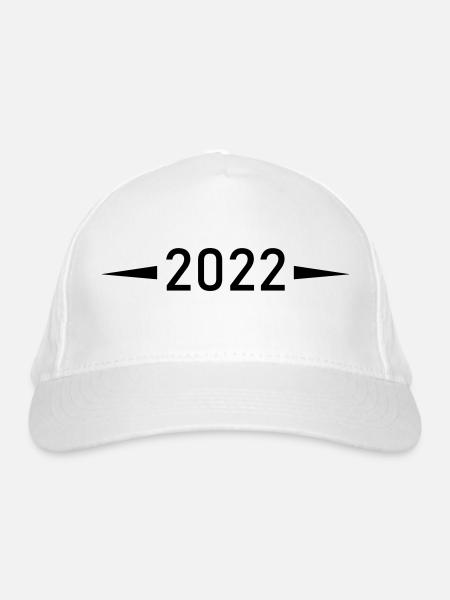 2022 - Bio-Baseballkappe - Weiß