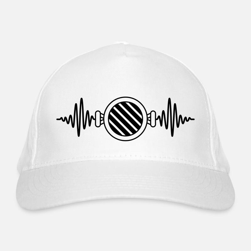 Heartbeat Charcoal Grill Barbecue Frequency Organic Baseball Cap