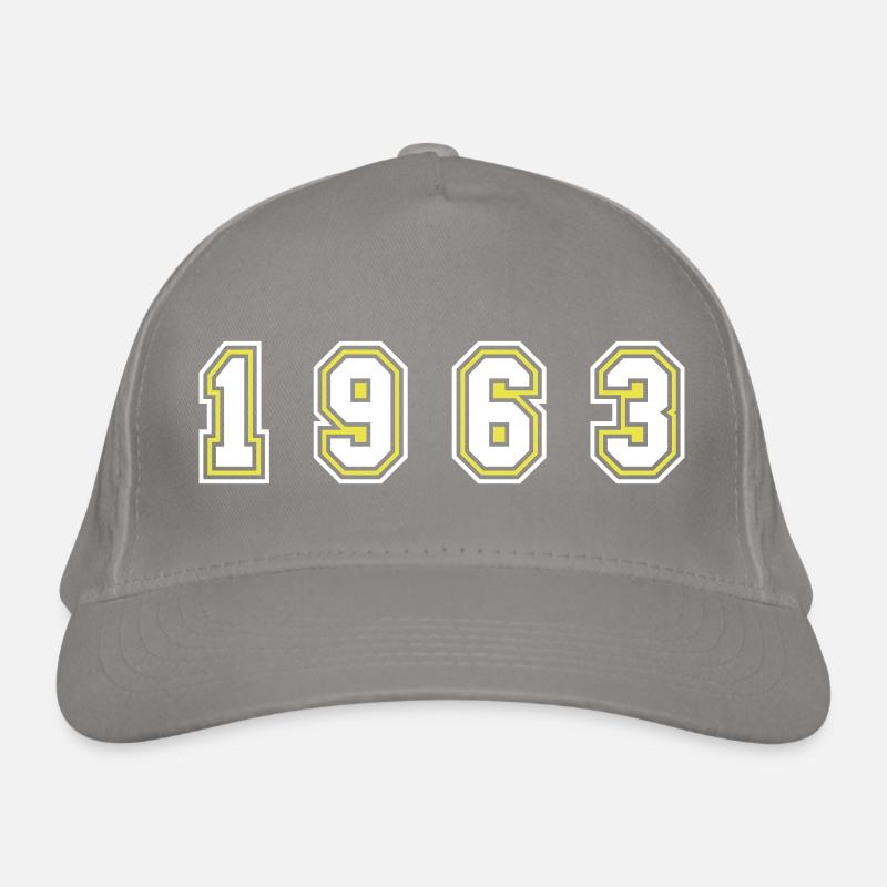 1963 Year Number Organic Baseball Cap