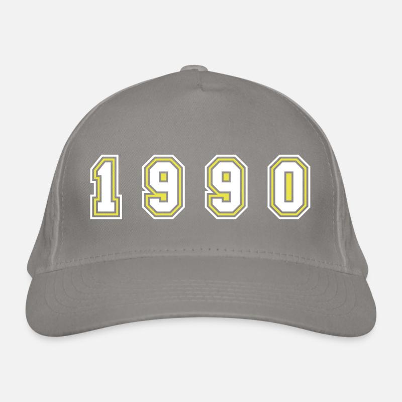 1990 Year Number Organic Baseball Cap