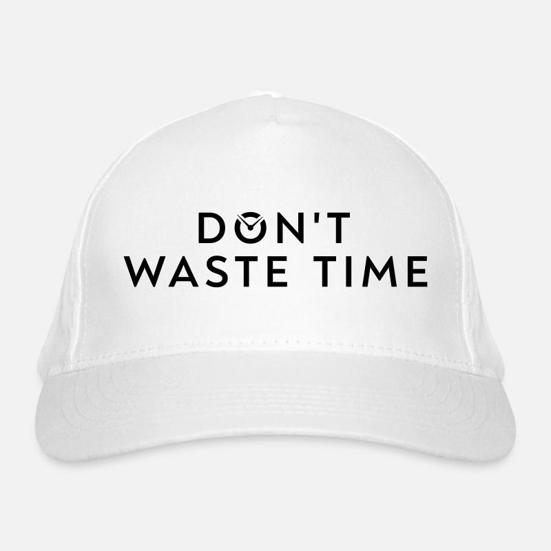 Waste time Organic Baseball Cap