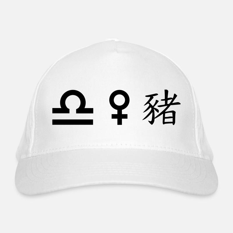 waage venus schwein Bio-Baseballkappe