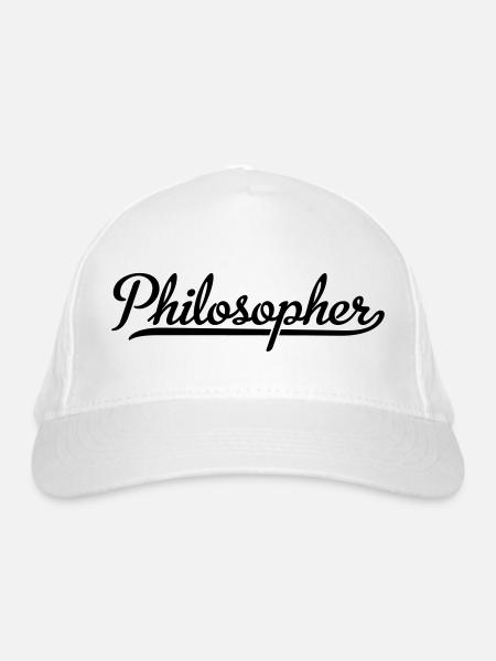 Philosopher - Organic Baseball Cap - white - Front
