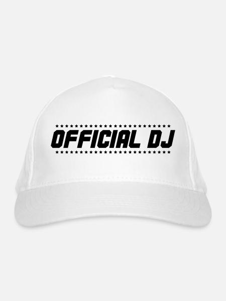 DJ officiel 001 - Casquette classique bio - blanc - Devant