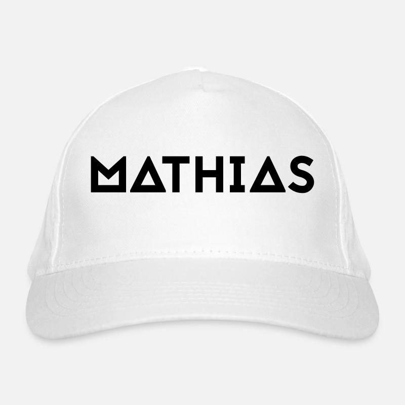 Vorname Mathias Bio-Baseballkappe