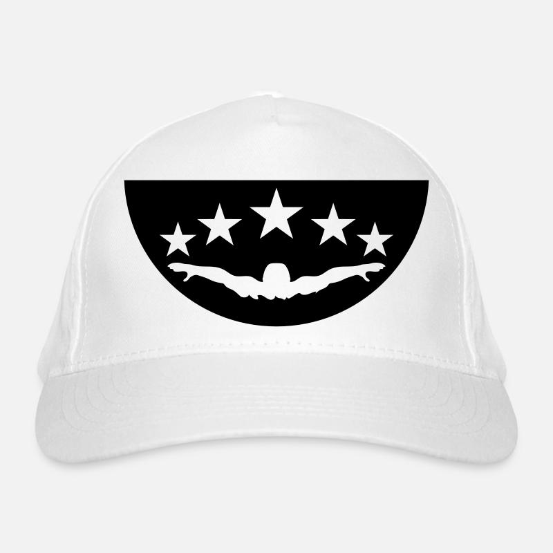 semicircle circle round palms island beach holiday fe Organic Baseball Cap