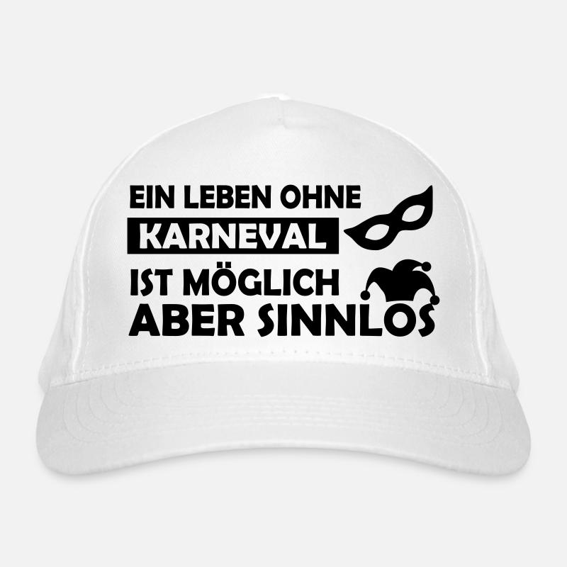 ein leben ohne karneval Bio-Baseballkappe