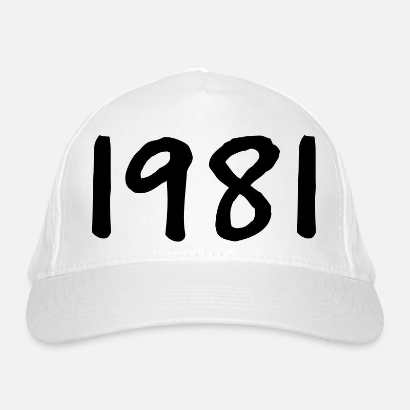 Année de naissance 1981 Cadeau d’anniversaire Casquette classique bio
