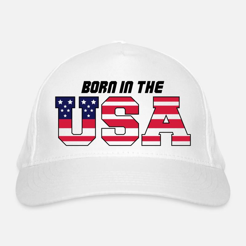 usa born in the 3 Organic Baseball Cap