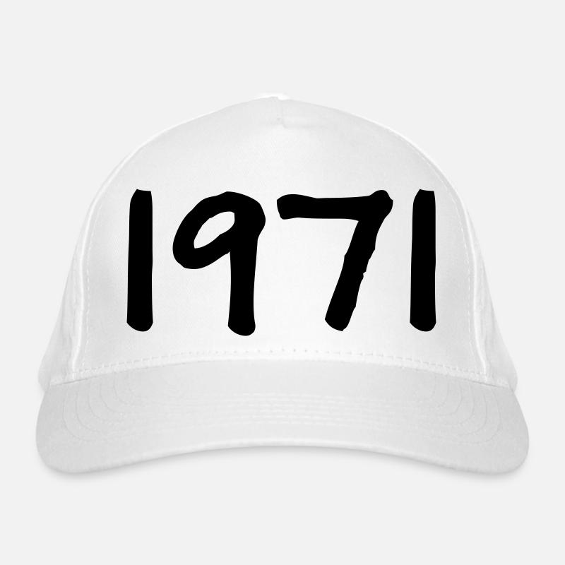 Année de naissance 1971 Cadeau d’anniversaire Casquette classique bio
