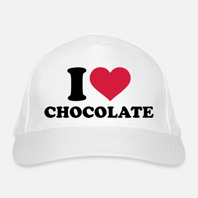 I love Chocolate Casquette classique bio