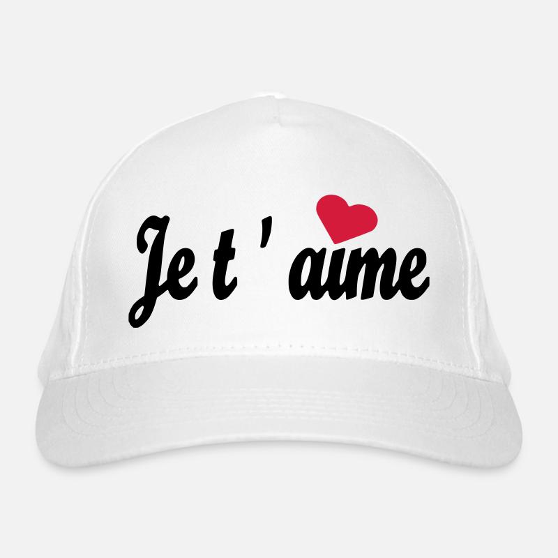 je t `aime Casquette classique bio