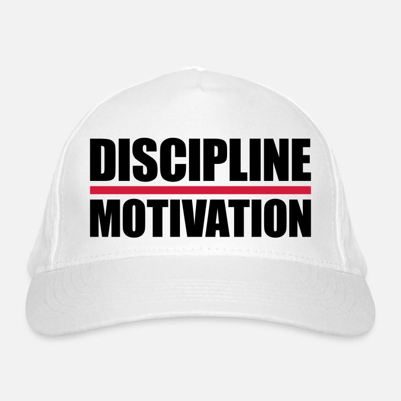 Citation de discipline sur la motivation Casquette classique bio