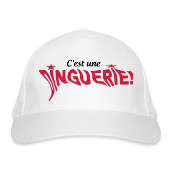 C'est une dinguerie - Casquette classique bio - blanc - Devant
