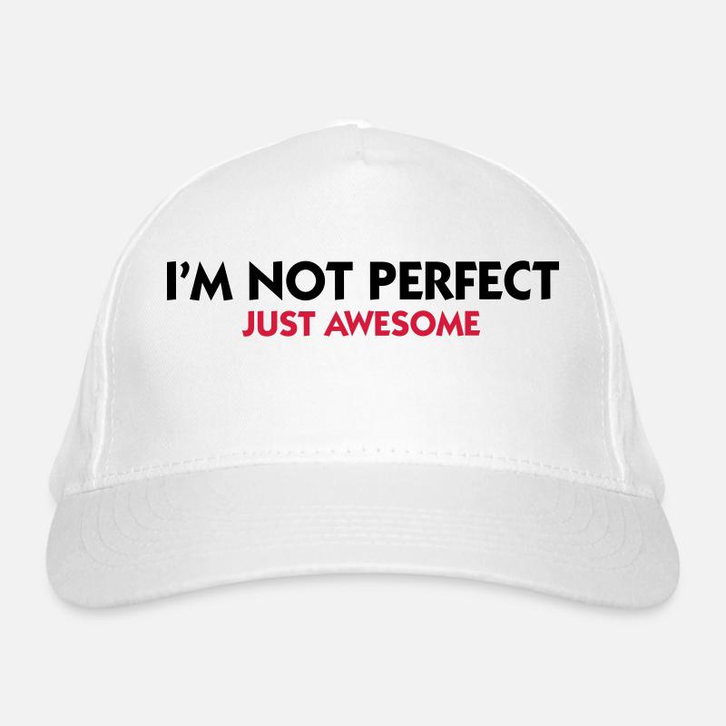 Ich bin nicht perfekt. Nur genial! Bio-Baseballkappe