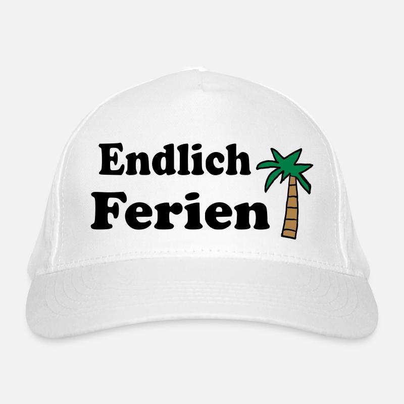 Endlich Ferien Bio-Baseballkappe